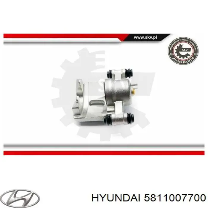 Купити 5811007700 Hyundai/Kia Супорт гальмівний передній лівий