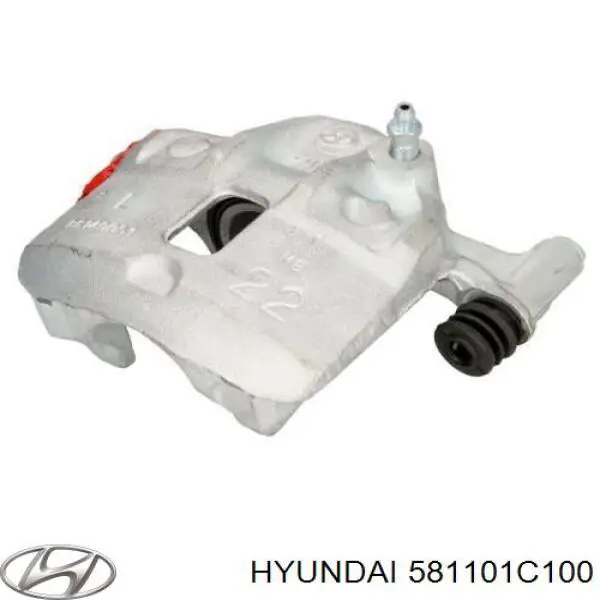 581101C000 Hyundai/Kia супорт гальмівний передній лівий