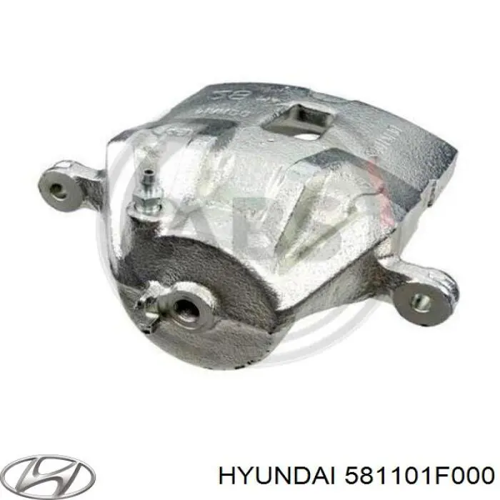 581101F000 Hyundai/Kia Супорт гальмівний, передній, лівий