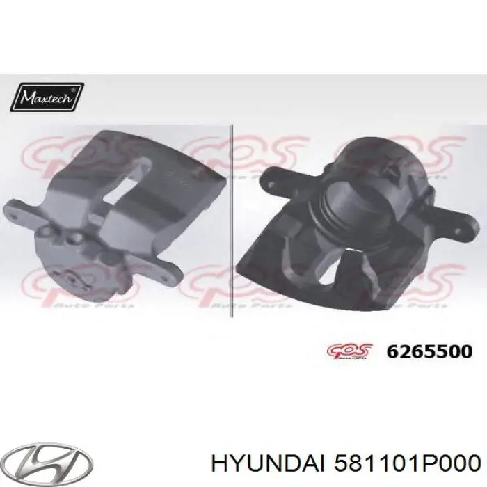 581101P000 Hyundai/Kia супорт гальмівний передній лівий