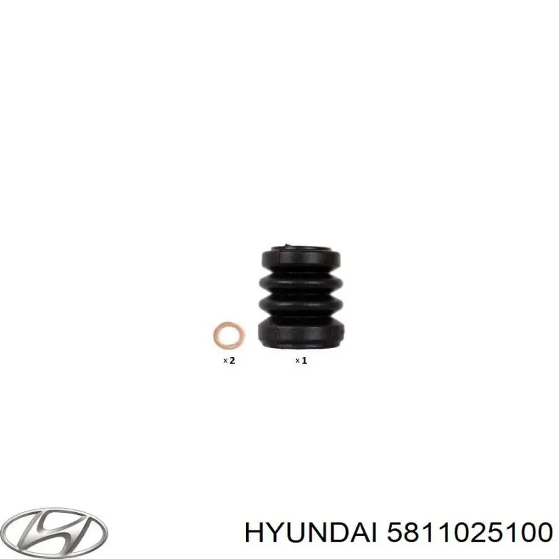 5811025100 Hyundai/Kia Супорт гальмівний, передній, лівий
