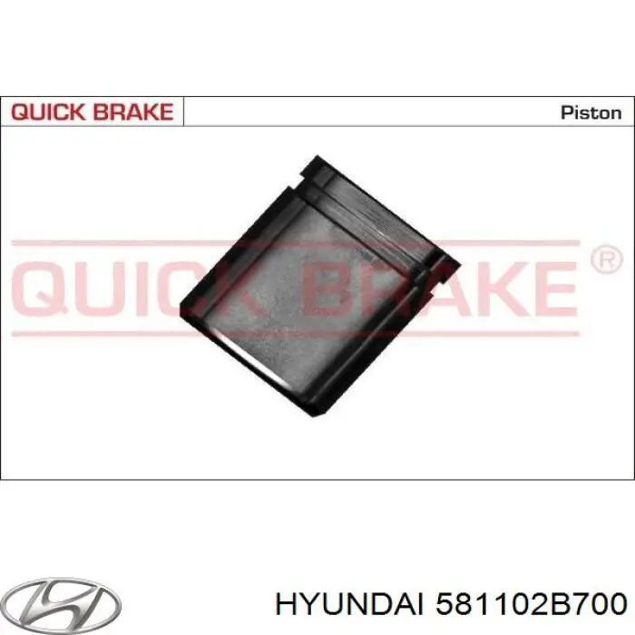Купити 581102B700 Hyundai/Kia Супорт гальмівний передній лівий