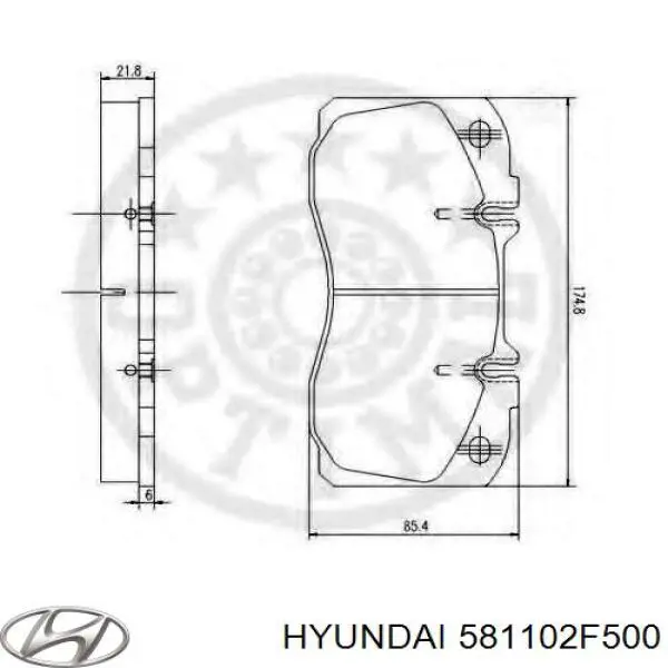 Супорт гальмівний передній лівий Hyundai/Kia 581102F500 ціна, від 38.00 USD
