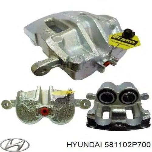Hyundai/Kia супорт гальмівний передній лівий