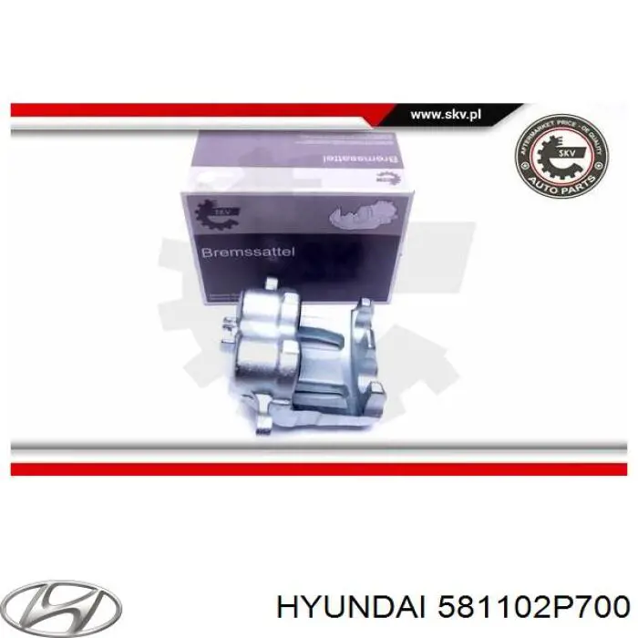 Супорт гальмівний передній лівий Hyundai/Kia 581102P700 ціна, від 38.09 USD