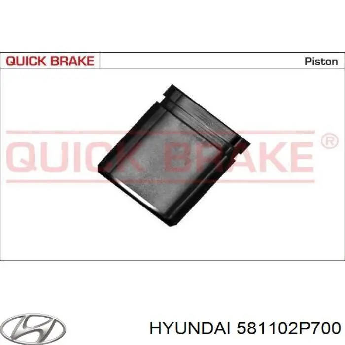 Купити 581102P700 Hyundai/Kia Супорт гальмівний передній лівий