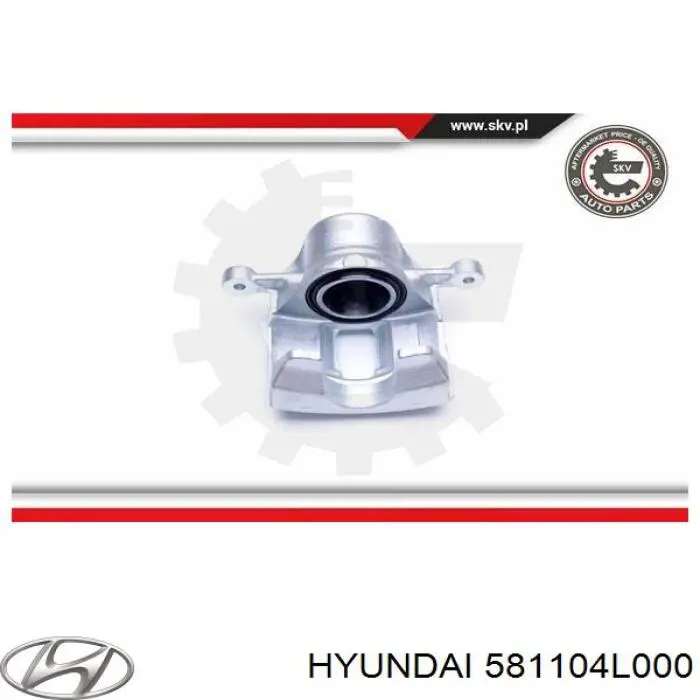 Купити 581104L000 Hyundai/Kia Супорт гальмівний передній лівий