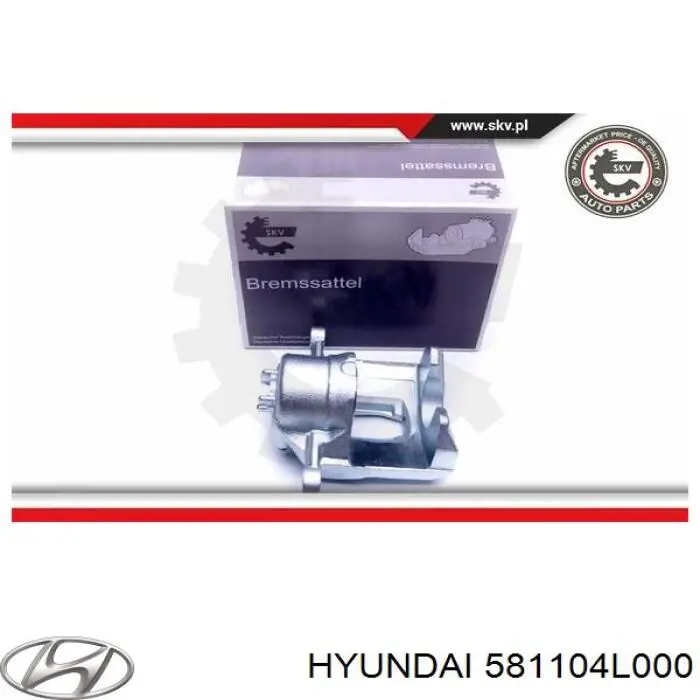 581104L000 Hyundai/Kia супорт гальмівний передній лівий