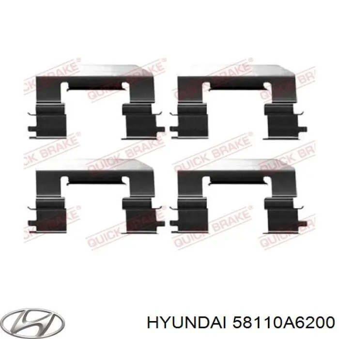 58110A6200 Hyundai/Kia супорт гальмівний передній лівий