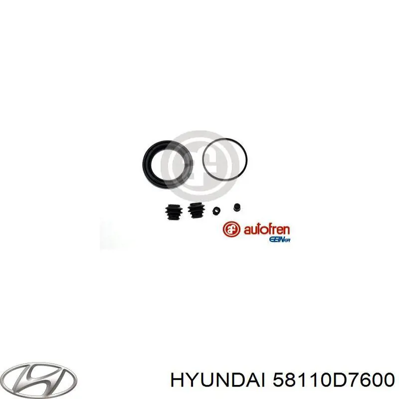 58110D7600 Hyundai/Kia Супорт гальмівний, передній, лівий