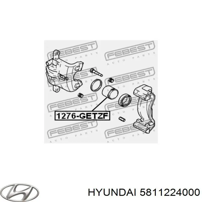 Поршень супорта гальмівного, переднього Hyundai/Kia 5811224000 ціна, від 7.42 USD