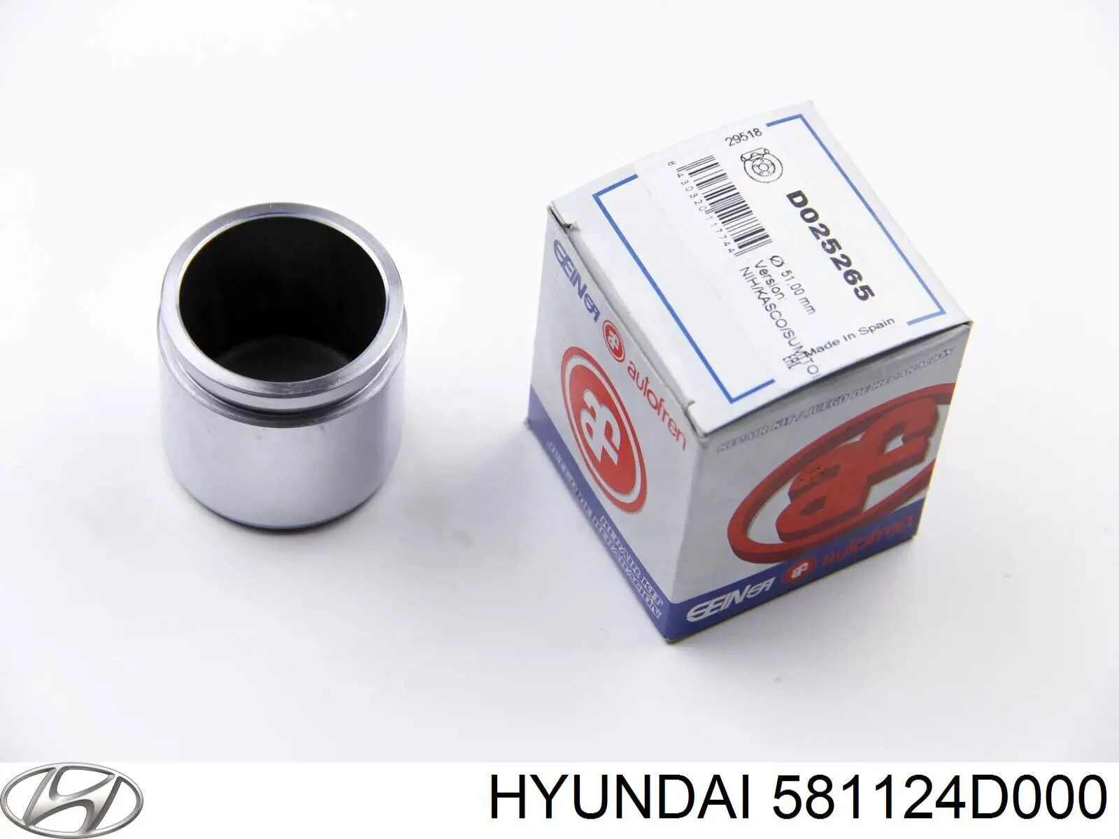 Поршень тормозного суппорта переднего  HYUNDAI 581124D000