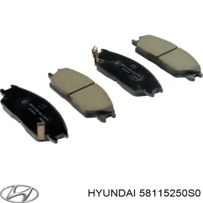 Гальмівні колодки Hyundai/Kia 58115250S0 ціна, від 12.39 USD