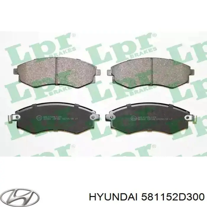 581152D300 Hyundai/Kia Передні гальмівні колодки