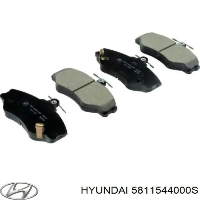 5811544000S Hyundai/Kia колодки гальмівні передні, дискові