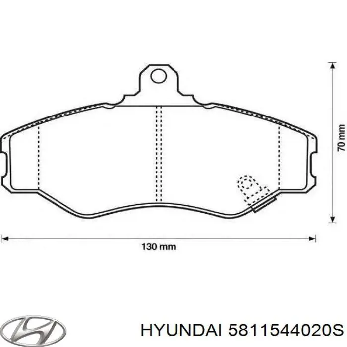 Гальмівні колодки Hyundai/Kia 5811544020S ціна, від 11.44 USD