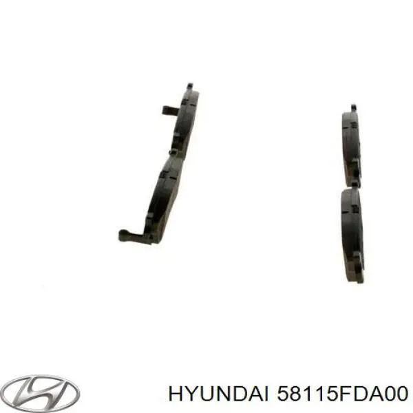 Гальмівні колодки Hyundai/Kia 58115FDA00 ціна, від 16.66 USD