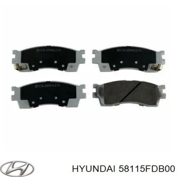 Купити 58115FDB00 Hyundai/Kia Колодки гальмівні передні, дискові