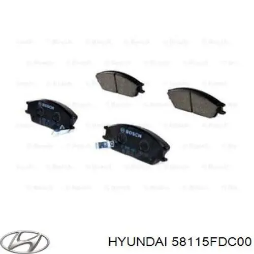Гальмівні колодки Hyundai/Kia 58115FDC00 ціна, від 17.46 USD
