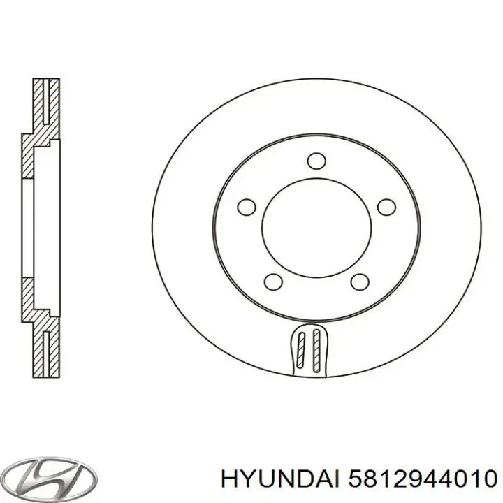 Купити 5812944010 Hyundai/Kia Ротор гальмівний