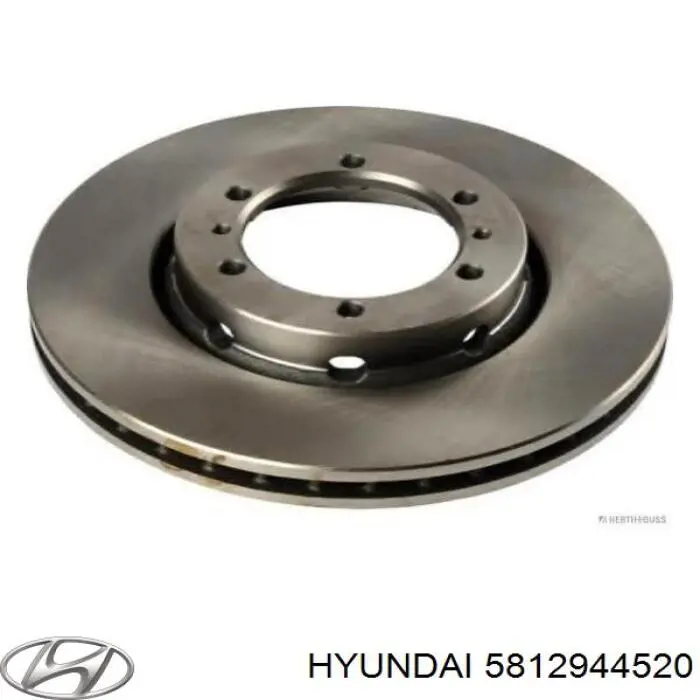Диск переднього гальма Hyundai/Kia 5812944520 ціна, від 18.40 USD