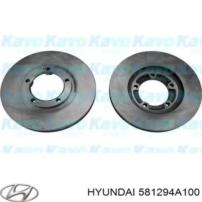 Диск переднього гальма Hyundai/Kia 581294A100 ціна, від 26.60 USD