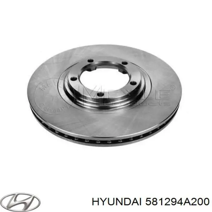 Гальмівні диски передні 581294A200 Hyundai/Kia