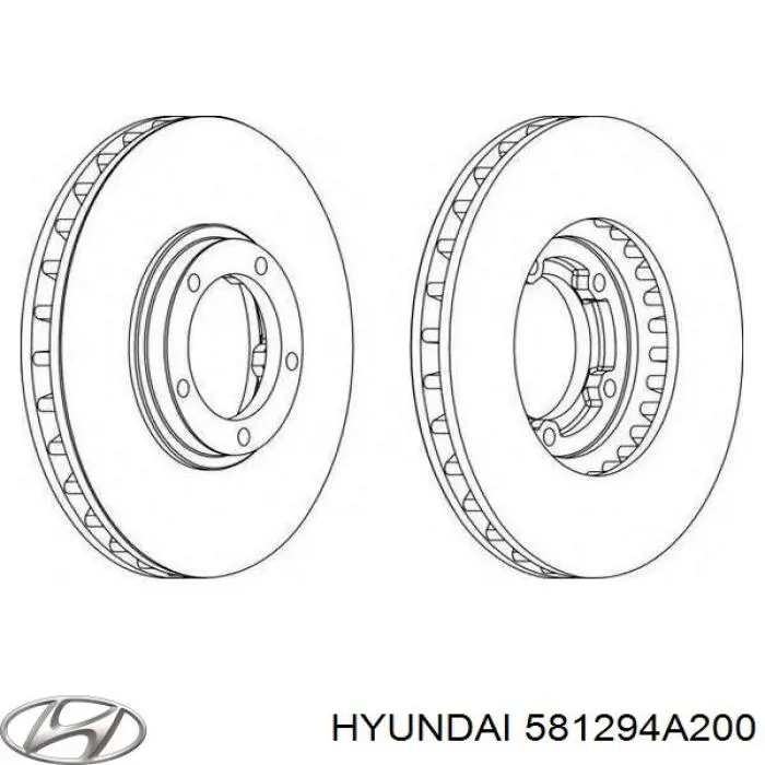 Купити 581294A200 Hyundai/Kia Ротор гальмівний