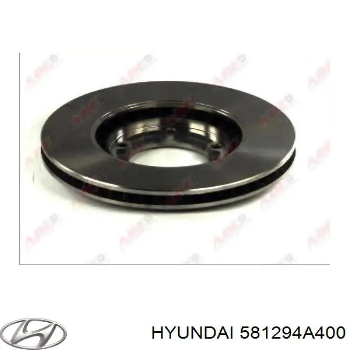 Диск переднього гальма Hyundai/Kia 581294A400 ціна, від 42.22 USD