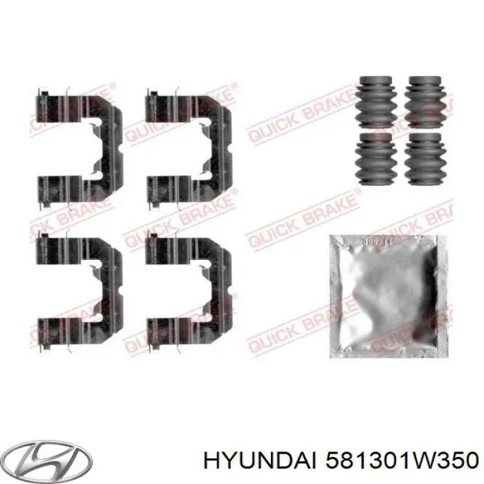 Купити 581301W350 Hyundai/Kia Супорт гальмівний передній правий