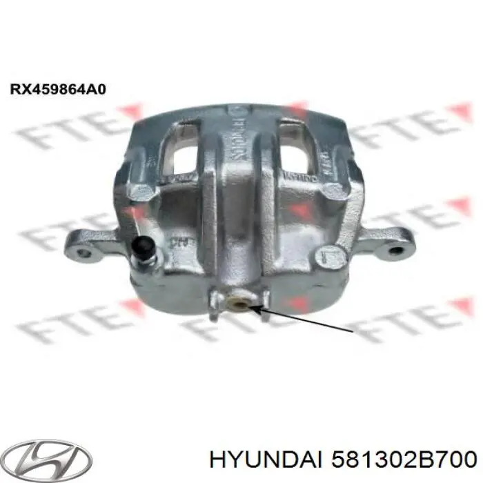 Супорт гальмівний передній правий Hyundai/Kia 581302B700 ціна, від 29.90 USD