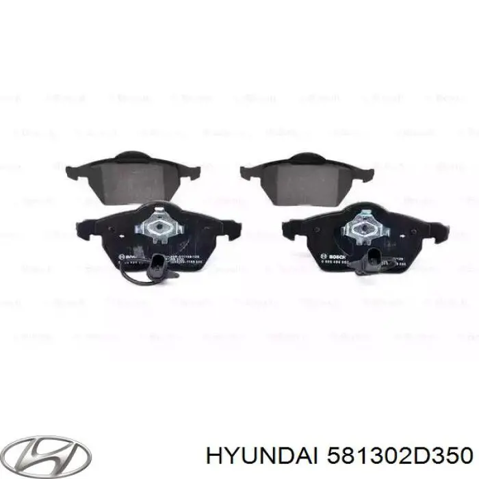 581302D350 Hyundai/Kia супорт гальмівний передній правий