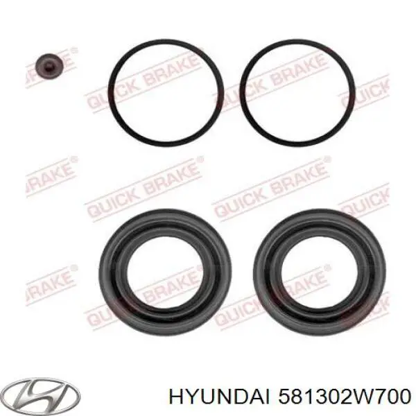 581302W700 Hyundai/Kia Супорт гальмівний передній правий