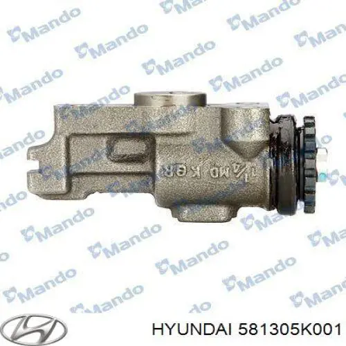 Циліндр гальмівний колісний/робітник, передній Hyundai/Kia 581305K001 ціна, від 72.82 USD