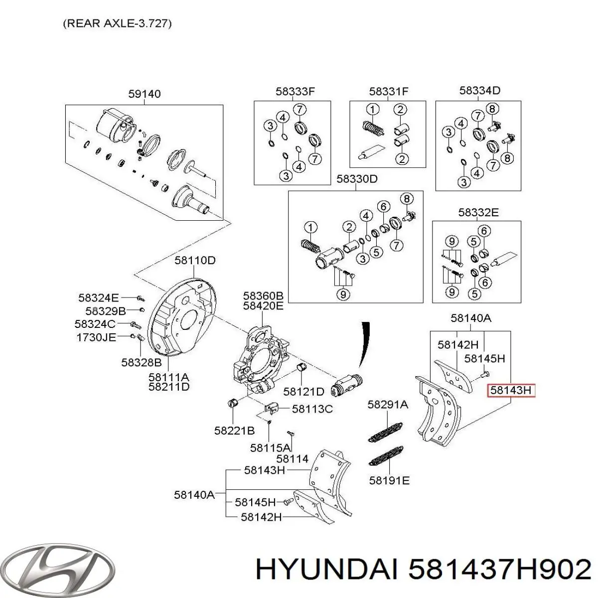 Накладка гальмівна передня (TRUCK) 581438A200 Hyundai/Kia