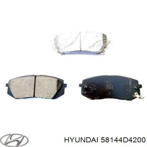 58144D4200 Hyundai/Kia Комплект пружинок кріплення дискових колодок, передніх