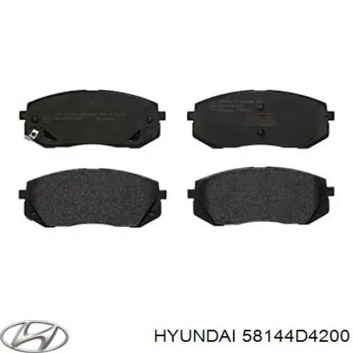 Комплект пружинок кріплення дискових колодок, передніх Hyundai/Kia 58144D4200 ціна, від 7.81 USD