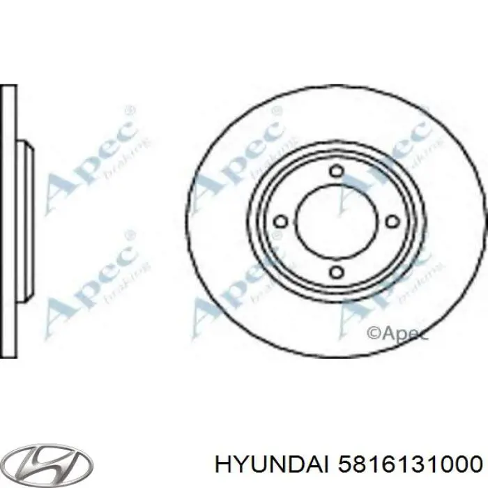 5171232300 Hyundai/Kia диск гальмівний передній