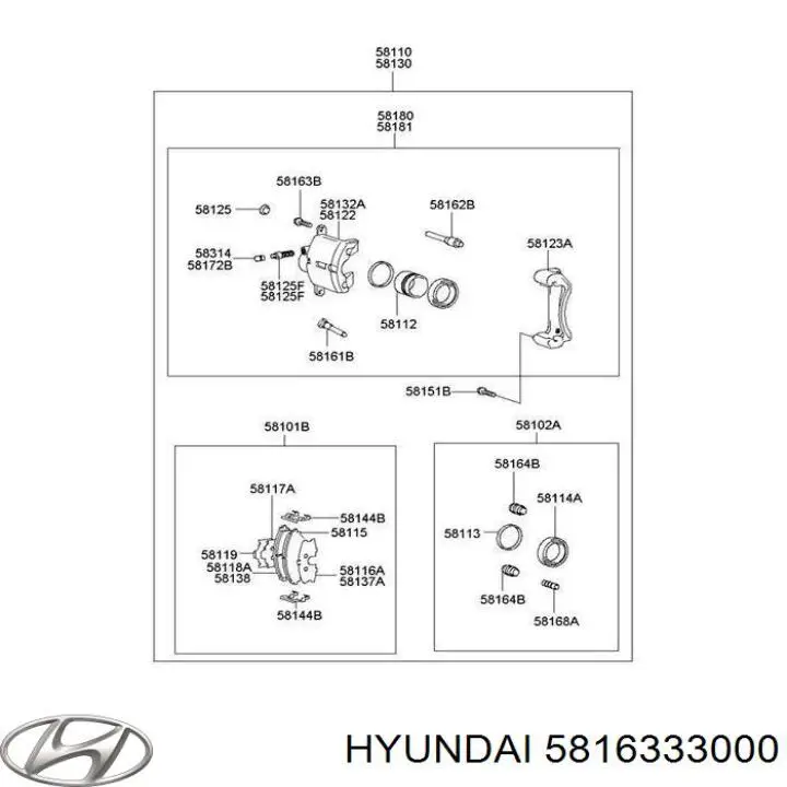 Болт гальмівного супорту Hyundai Grandeur (TG) (Хендай Грандер)