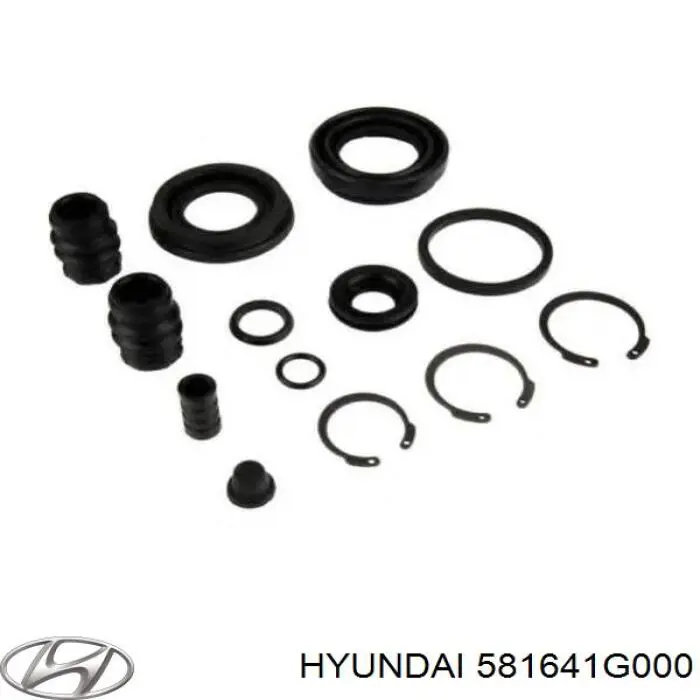 581641G000 Hyundai/Kia пильник направляючої супортугальмівного, переднього