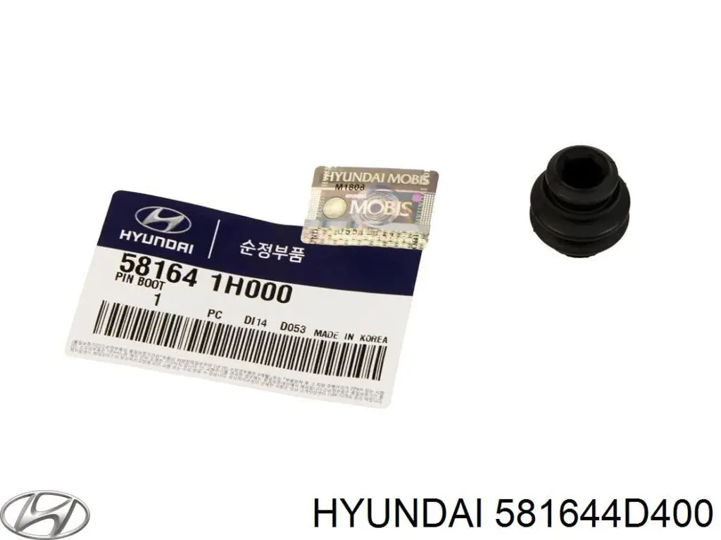Пильник направляючої супортугальмівного, переднього Hyundai/Kia 581644D400 ціна, від 9.71 USD