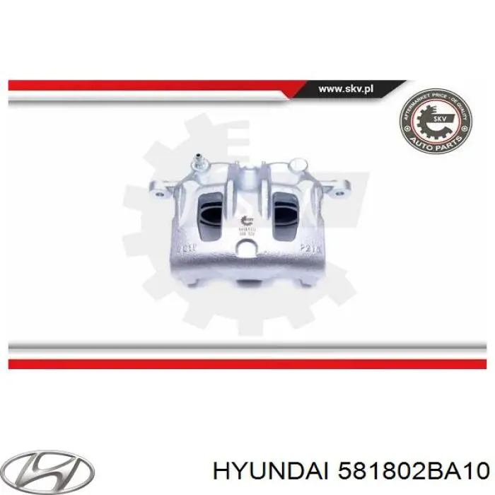 Супорт гальмівний передній лівий Hyundai/Kia 581802BA10 ціна, від 54.20 USD