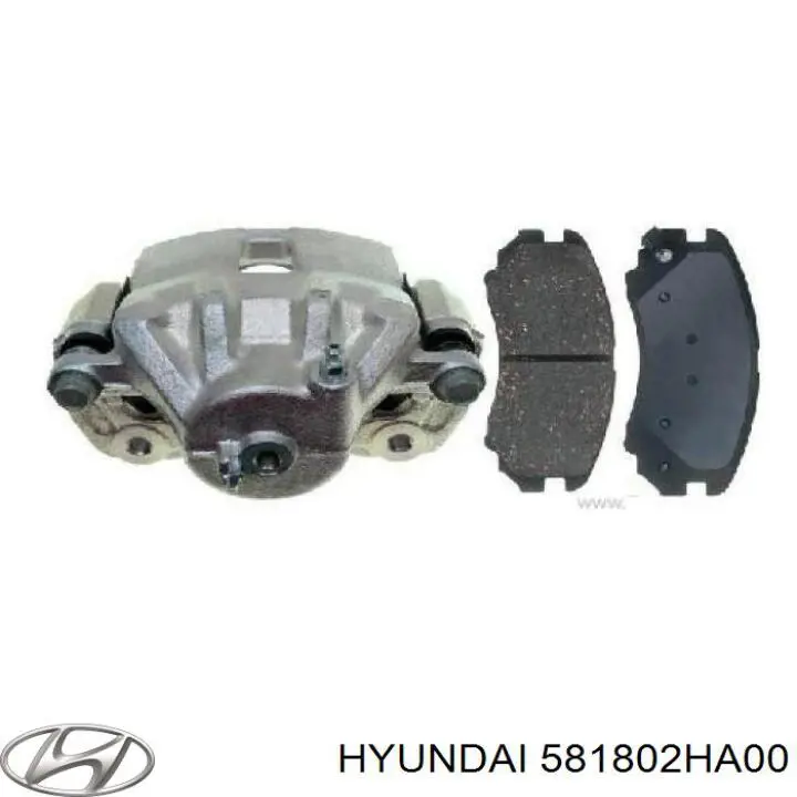 Супорт гальмівний передній лівий 581802HA00 Hyundai/Kia