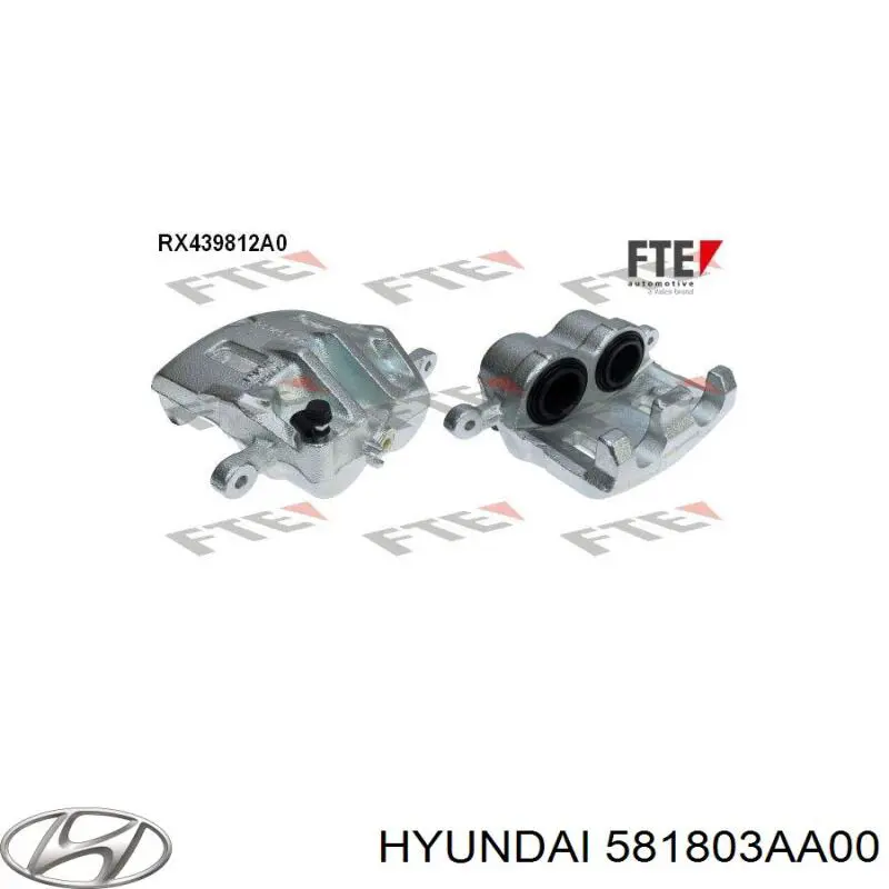 Супорт гальмівний передній лівий 581803AA00 Hyundai/Kia