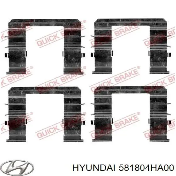 Купити 581804HA00 Hyundai/Kia Супорт гальмівний передній лівий