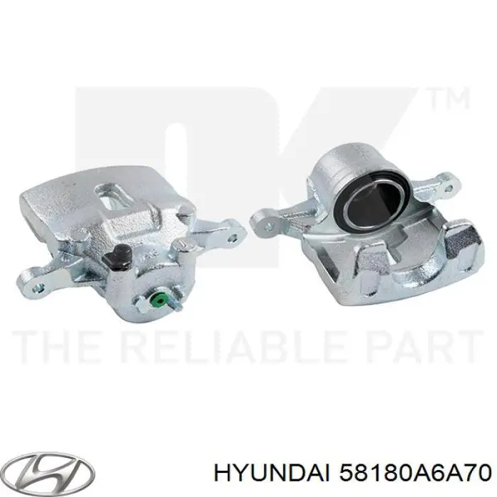 58110A6700 Hyundai/Kia Супорт гальмівний, передній, лівий