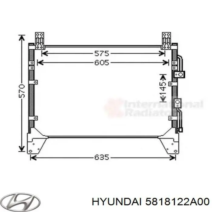Купити 5818122A00 Hyundai/Kia Супорт гальмівний передній правий