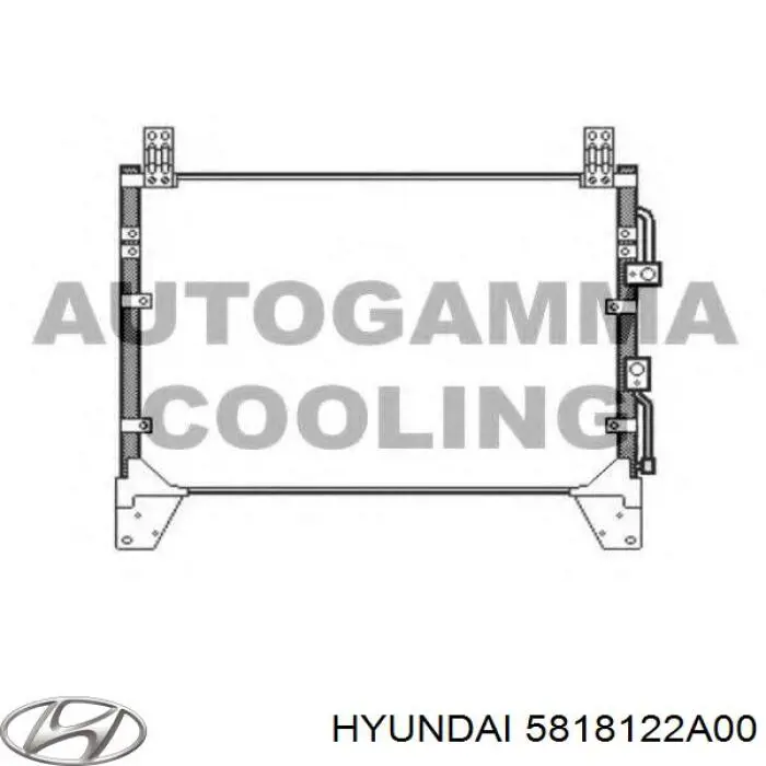 5818122A00 Hyundai/Kia супорт гальмівний передній правий