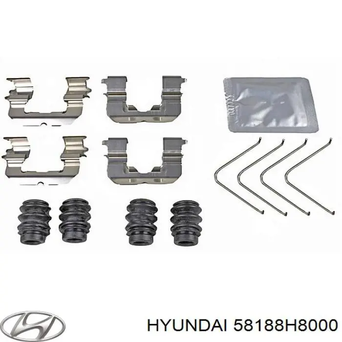 58188H8000 Hyundai/Kia Супорт гальмівний передній правий