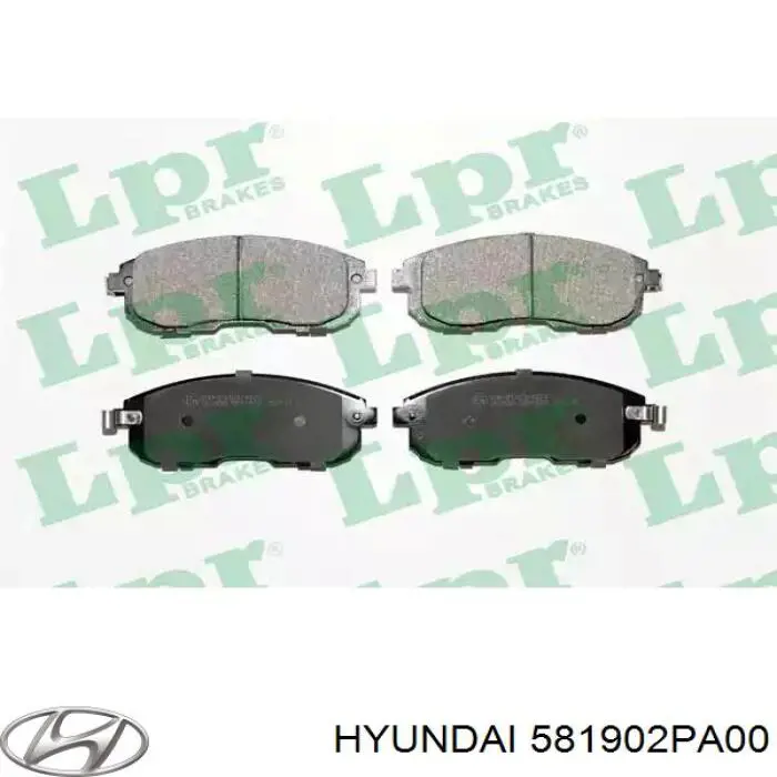 581902PA00 Hyundai/Kia Супорт гальмівний передній правий